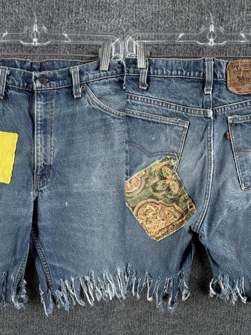 VTG Levis Orange Tab Blue Women Denim Jort USA 36 Shorts All Cotton ACTL 32x9